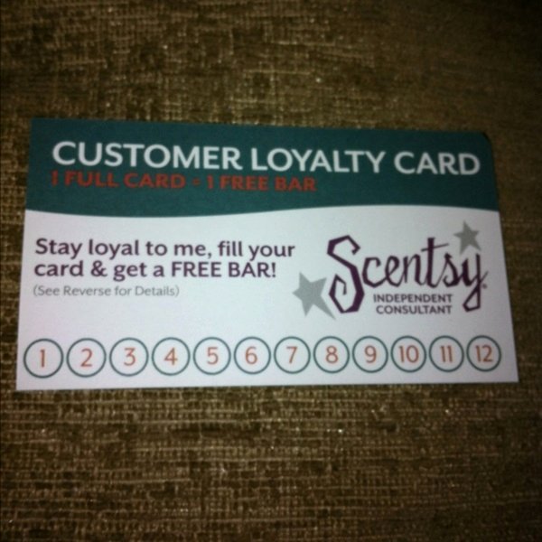 Scentsy Loyalty Cards Luxury Free Scentsy Loyalty Card Great for the Scentsy