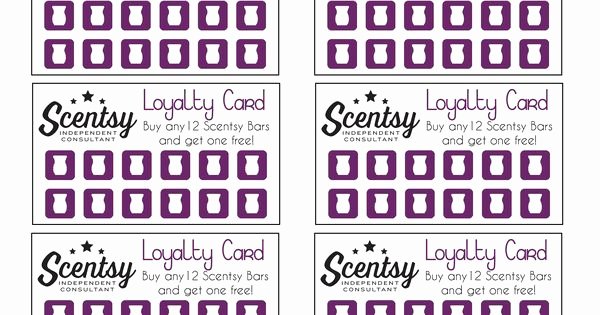 Scentsy Loyalty Cards Luxury Scentsy Loyalty Card Scentsy Ideas Pinterest