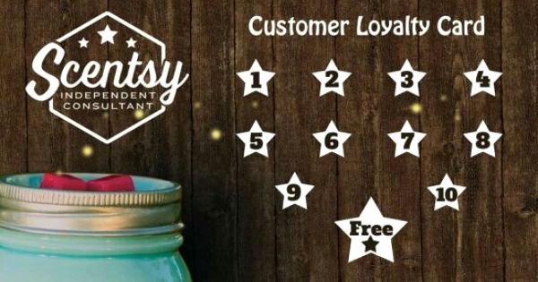 Scentsy Loyalty Cards Unique Scentsy Ideas