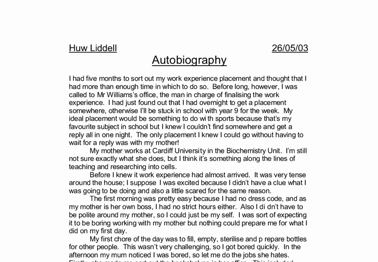 Scholarship Biography Essay Examples Fresh Samples Biography Essay