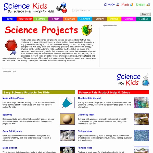 Science and Technology topics Beautiful Science Fair Projects for Kids Easy Ideas Free List Of