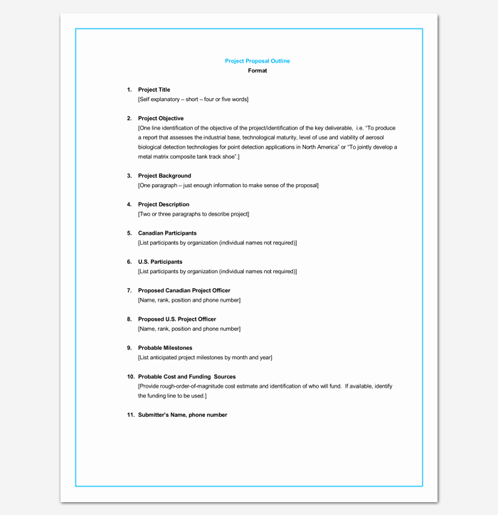 Science Fair Project Template Word Luxury Project Outline Template 17 for Word Ppt Excel and