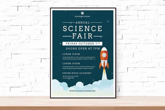 Science Fair Project Template Word New Diy Printable School Science Fair Flyer Template Word Flyer