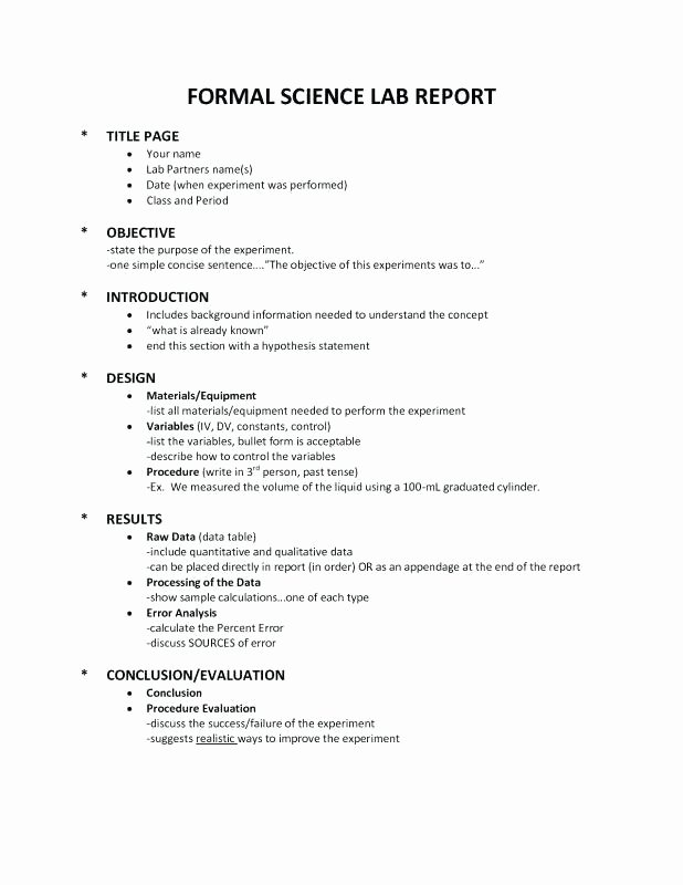 Science Fair Proposal Sheet Awesome 10 formal Lab Report format High School