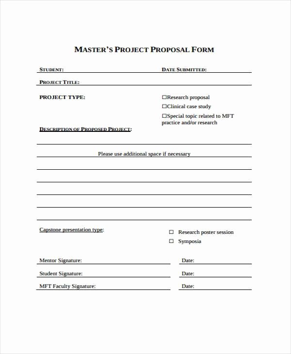 Science Fair Proposal Sheet Fresh 9 Project Proposal form Samples Free Sample Example