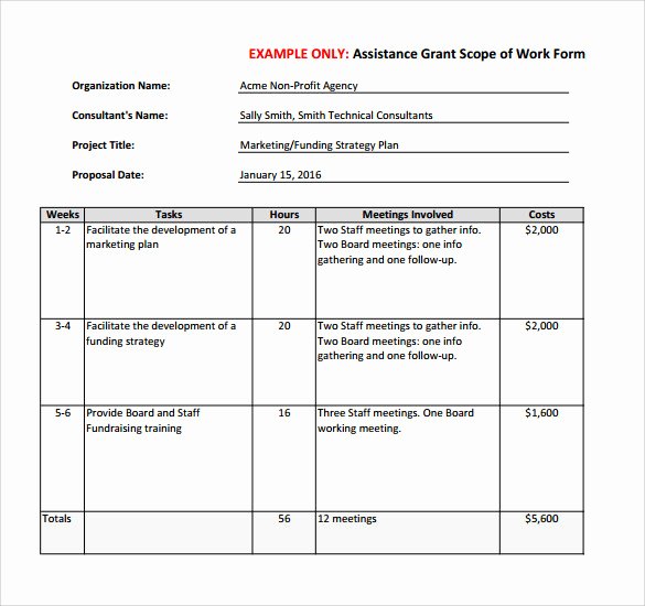 Scope Of Work Example Construction Best Of Scope Of Work 22 Dowload Free Documents In Pdf Word Excel