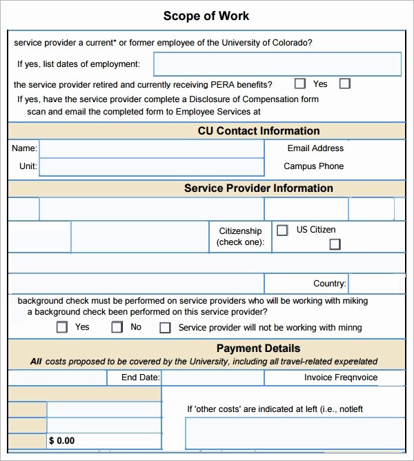 Scope Of Work Example Construction Fresh Scope Of Work 22 Dowload Free Documents In Pdf Word Excel