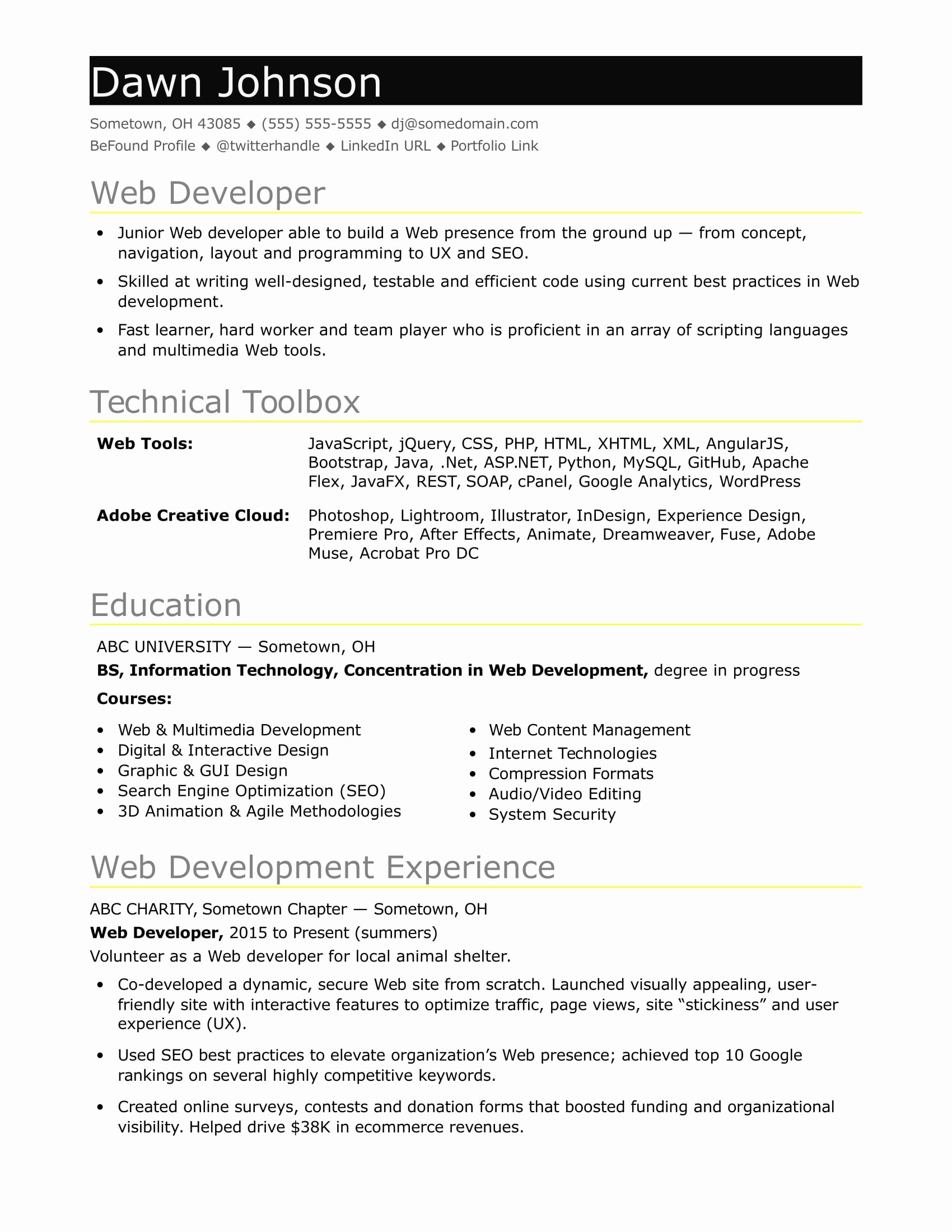 Search Engine Evaluator Resume Lovely Sample Resume for An Entry Level It Developer