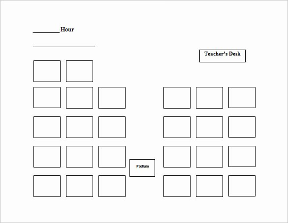 Seating Chart Template Word Awesome Seating Chart Template 9 Free Word Excel Pdf format