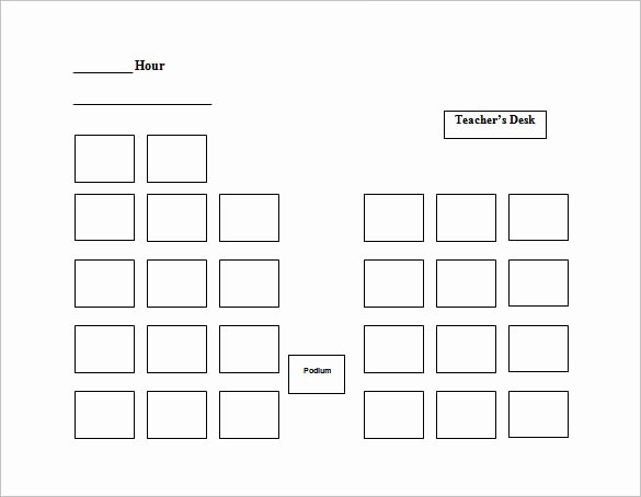 Seating Chart Template Word Awesome Seating Chart Template 9 Free Word Excel Pdf format