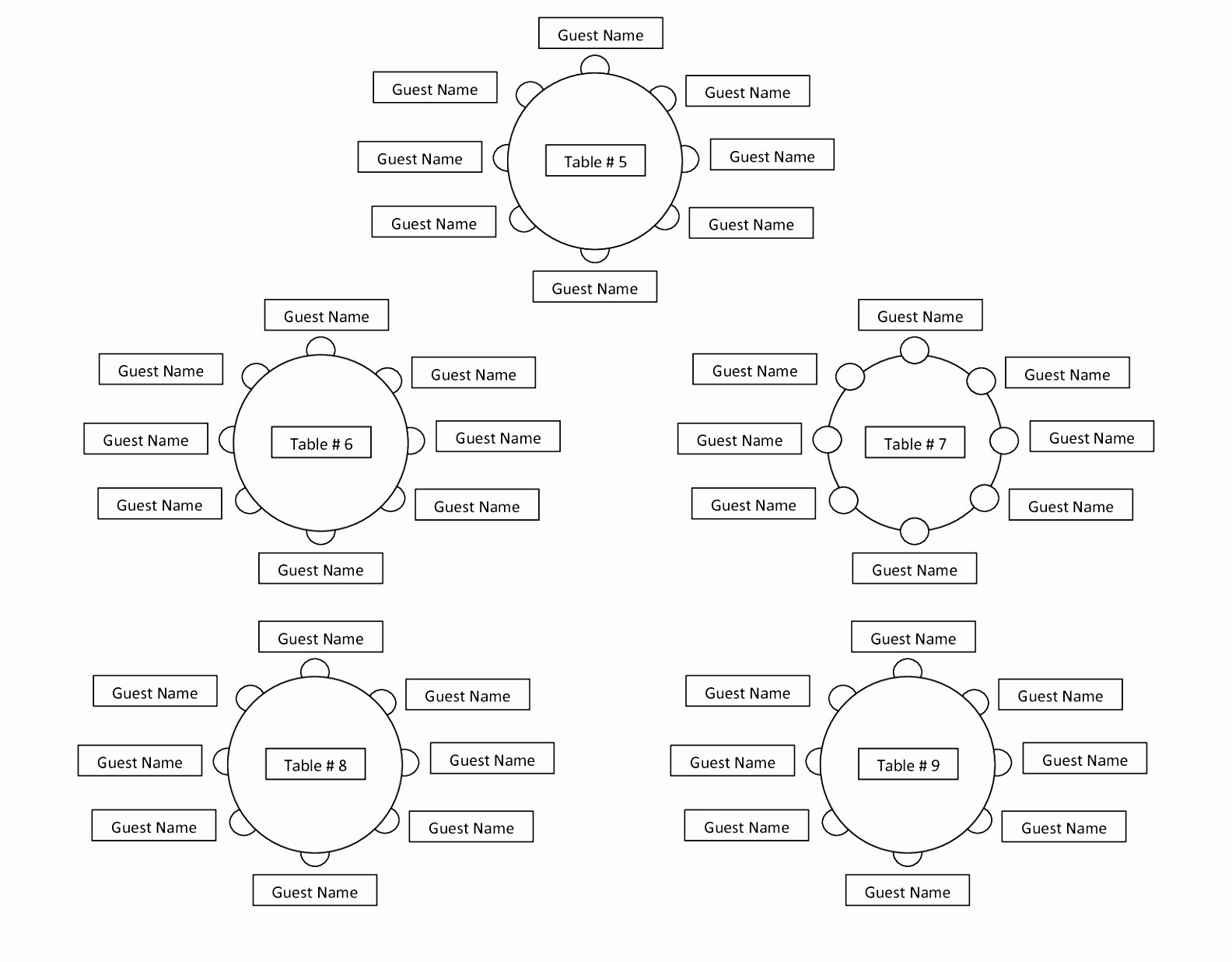 Seating Chart Template Word Lovely 10 Seating Charts for Weddings Template Wulrp