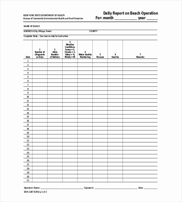 Security Guard Daily Activity Report Template Unique Daily Report Template 25 Free Word Excel Pdf