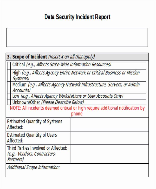 Security Incident Report Template Word Inspirational 42 Incident Report Templates Pdf Word Docs