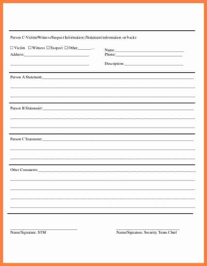 Security Incident Report Template Word New Hazard Report Template Hazard Identification 11 Security