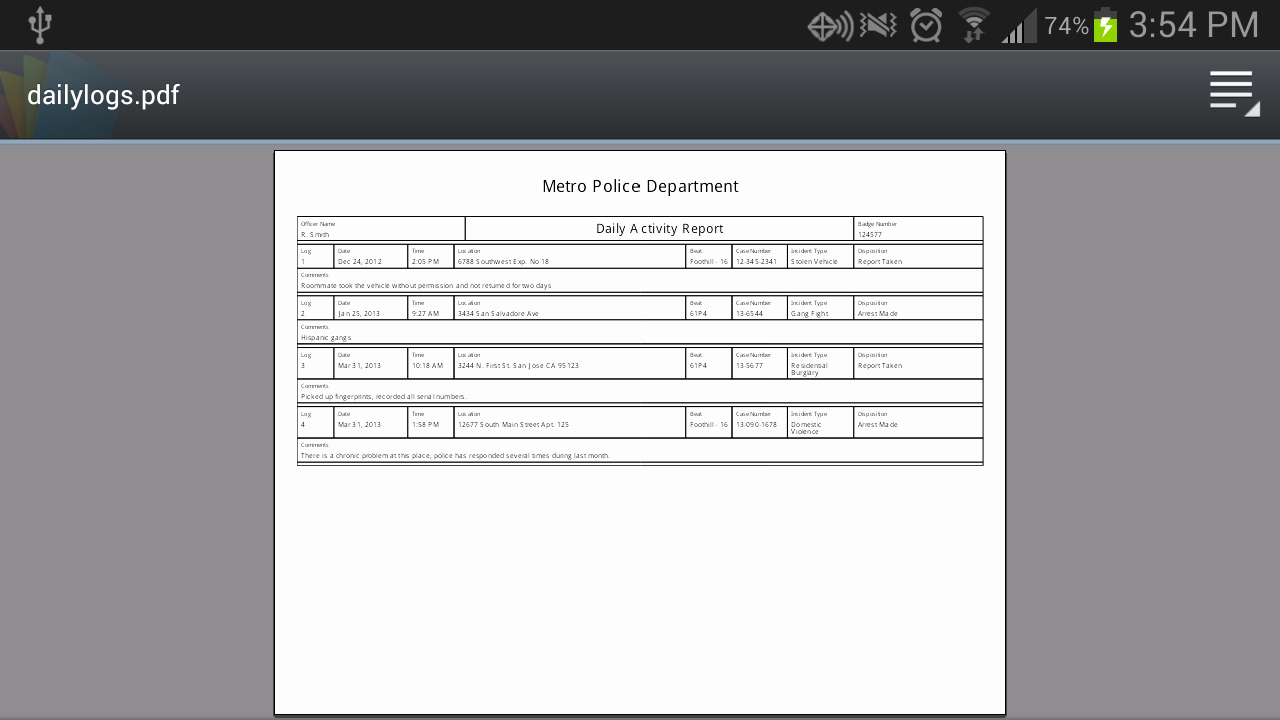 Security Officer Daily Activity Report Sample Elegant Daily Activity Log android Apps On Google Play