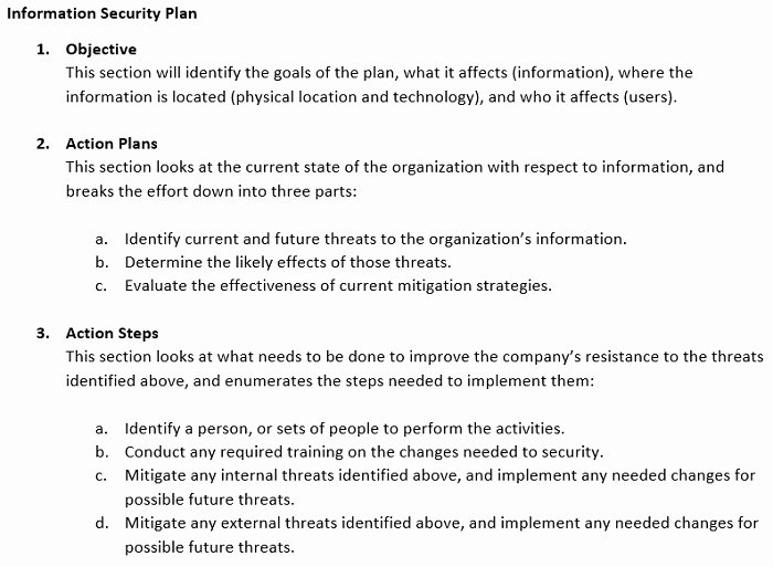 Security Report Example Awesome Information Security Plan Examples &amp; Incident Response