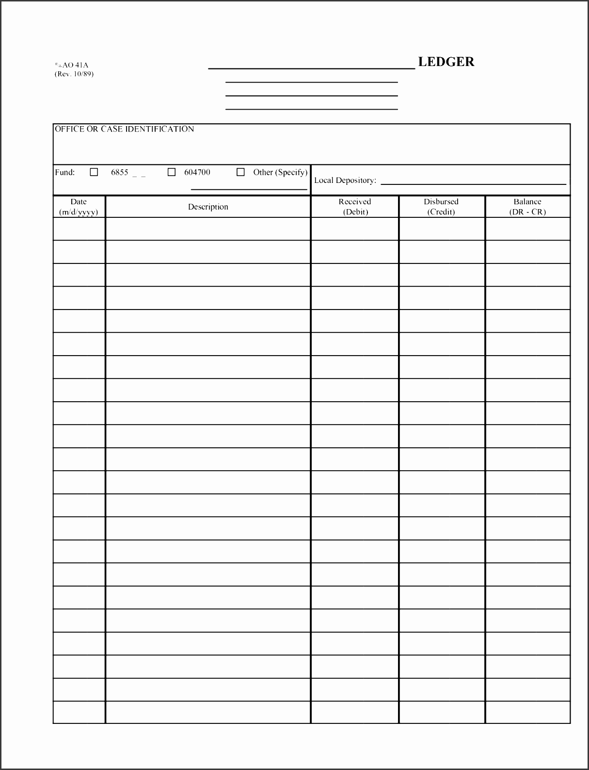 Self Employment Ledger forms Lovely 10 General Ledger Template Pdf Sampletemplatess