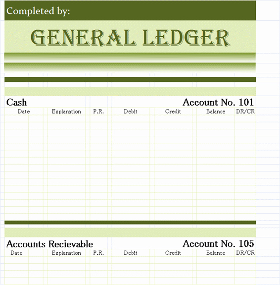 Self Employment Ledger Template Excel Fresh General Ledger Templates In Excel format Xlsx