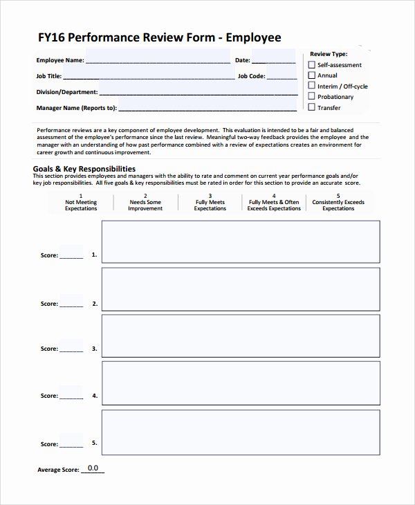Self Performance Review Template Luxury 28 Of Performance Evaluation Template Microsoft