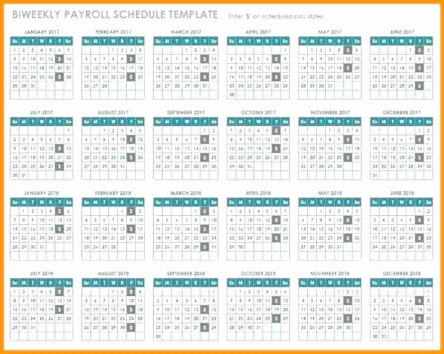 Semi Monthly Payroll Calendar 2019 Template Luxury 14 Payroll Calendar Bi Weekly 2018