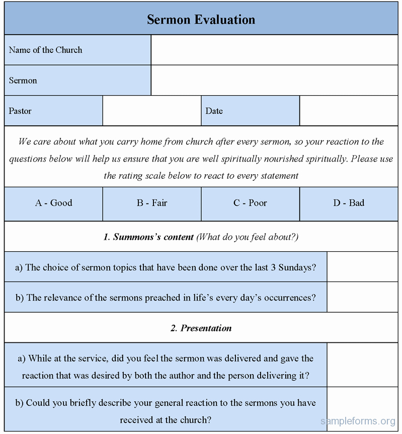 Sermon Template Microsoft Word New Download Survey form Template Microsoft Free software