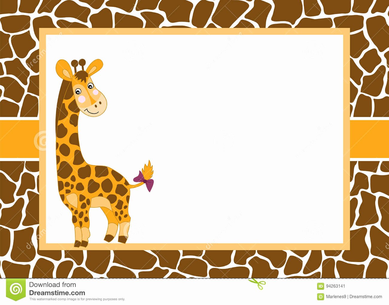 Service Dog Id Card Template Free Download Best Of Vector Card Template with A Cute Giraffe Spotted Skin
