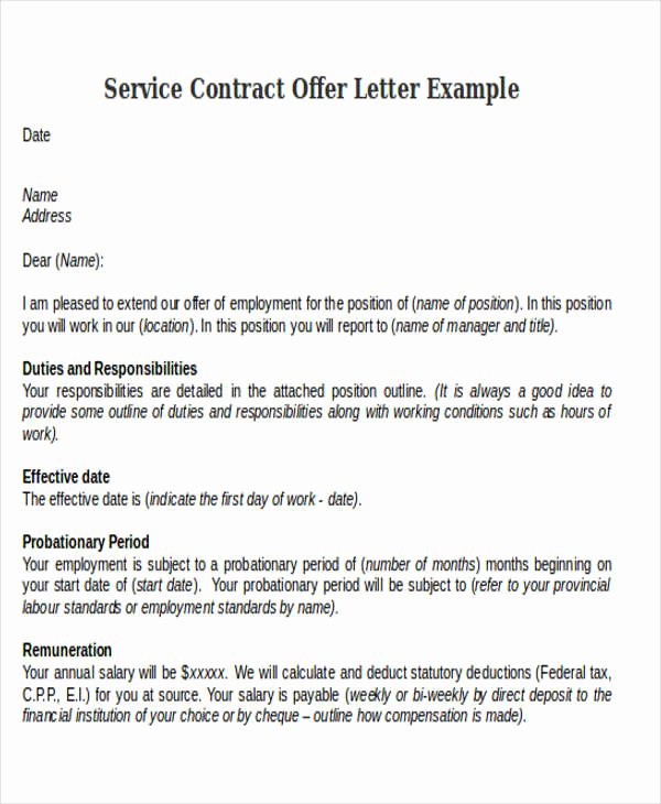 Service letters. Contract example. Contract письмо. Offer Letter example. Оффер контракт.