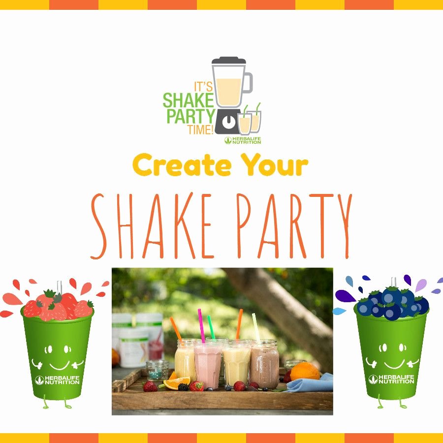 Shake Party Herbalife Unique Be E A Herbalife Member Creat A Shake Party Invite