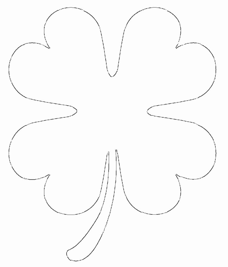 Shape Templates to Cut Out Awesome Free Printable Four Leaf Clover Templates – &amp; Small