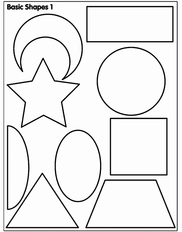 Shape Templates to Cut Out Beautiful Printable Shapes for Kids Coloring Home