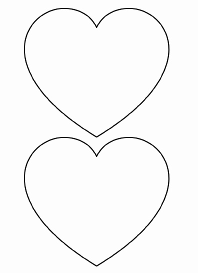 Shape Templates to Cut Out New Free Printable Heart Templates – Medium &amp; Small