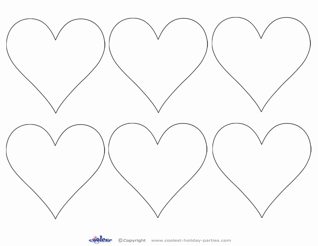 Shape Templates to Cut Out Unique Heart Shapes to Print and Cut Out