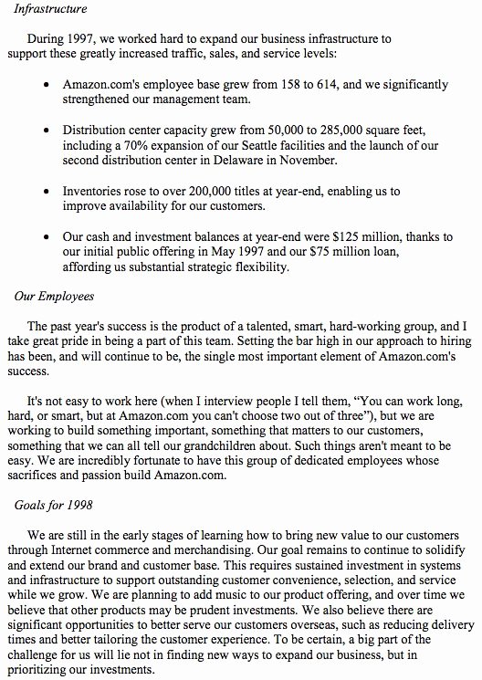 Shareholder Letter Template Beautiful 14 Years Ago Jeff Bezos told You How to Take Over the