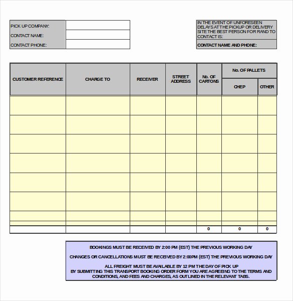 Shipping Manifest Template Excel New 21 Delivery order Templates Word Google Docs