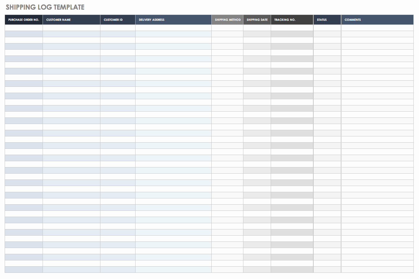 Shipping Manifest Template Excel New Free Shipping and Packing Templates