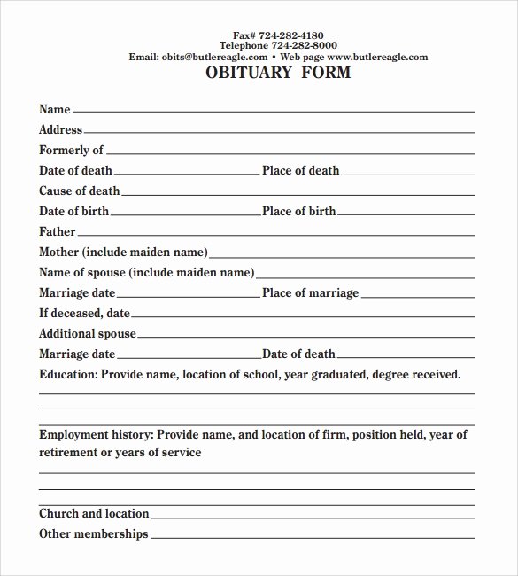 Short Obituary Examples Lovely Sample Obituary Template 11 Documents In Pdf Word Psd