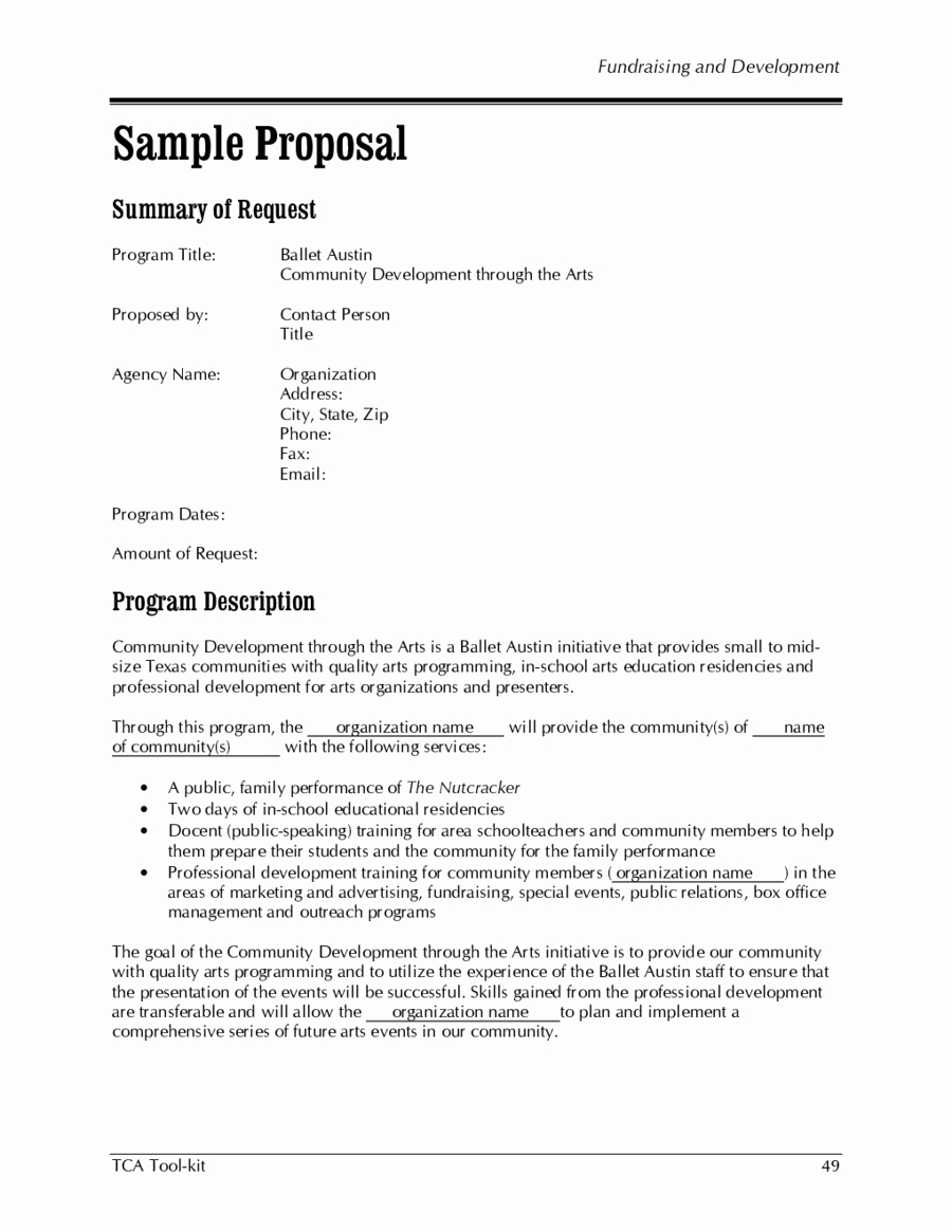 Short Proposal Example Fresh 2019 Business Proposal Letter Fillable Printable Pdf