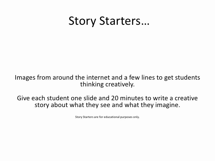 Short Story Essay Ideas Beautiful Story Starters