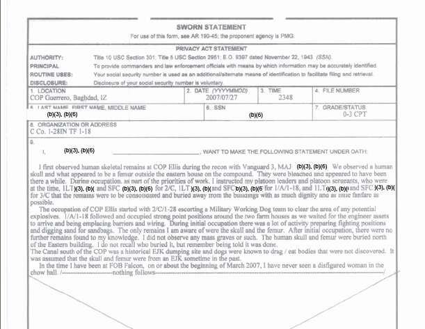 Signed Statement Example Unique 18 Army Sworn Statement Example