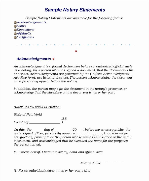 Signed Statement Example Unique 19 Sworn Statement Examples &amp; Samples In Pdf Word