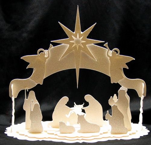 Silhouette Nativity Scene Pattern Beautiful Nativity 500×480 Papercraft Pinterest