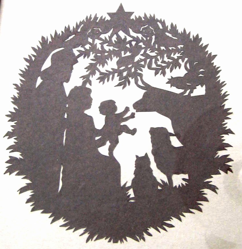 Silhouette Nativity Scene Pattern Best Of Inkspired Musings Scherensnitte Paper Cuttings Tutorial