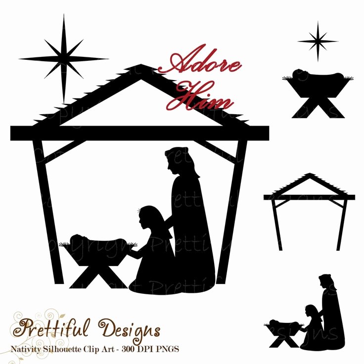 Silhouette Nativity Scene Pattern Luxury Free Silhoutte Nativity Scene Patterns