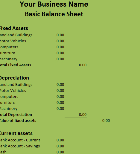 Simple Balance Sheet Template Excel Best Of Basic Balance Sheet My Excel Templates