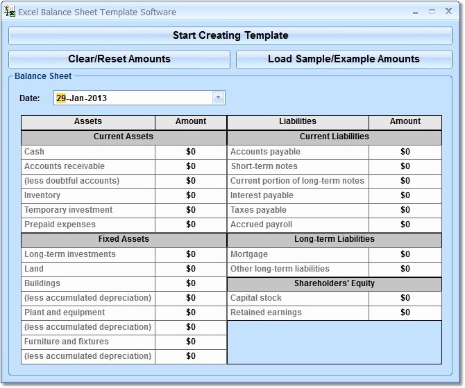 Simple Balance Sheet Template Excel Elegant Excel Balance Sheet Template software