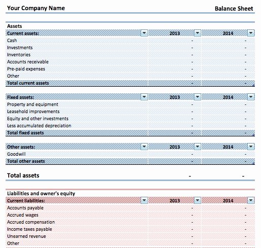 Simple Balance Sheet Template Excel New Download Simple Balance Sheet Template Microsoft Excel