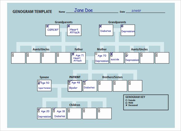 Simple Genogram Example New Simple Genogram Template Google Docs Archives 2019