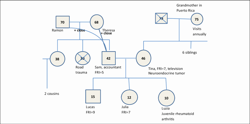 Simple Genogram Example Unique Genogram Of A Puerto Rican Family with Different Levels Of