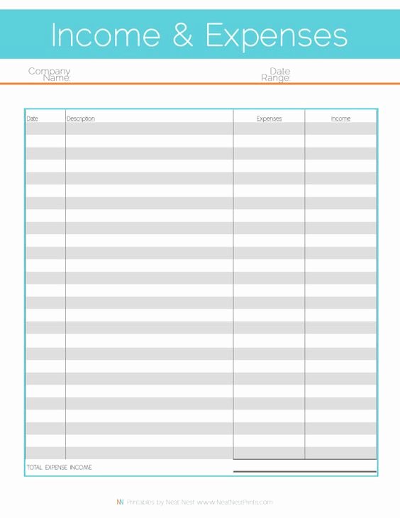 Simple Income and Expense Template Beautiful Expense Tracker and Etsy On Pinterest