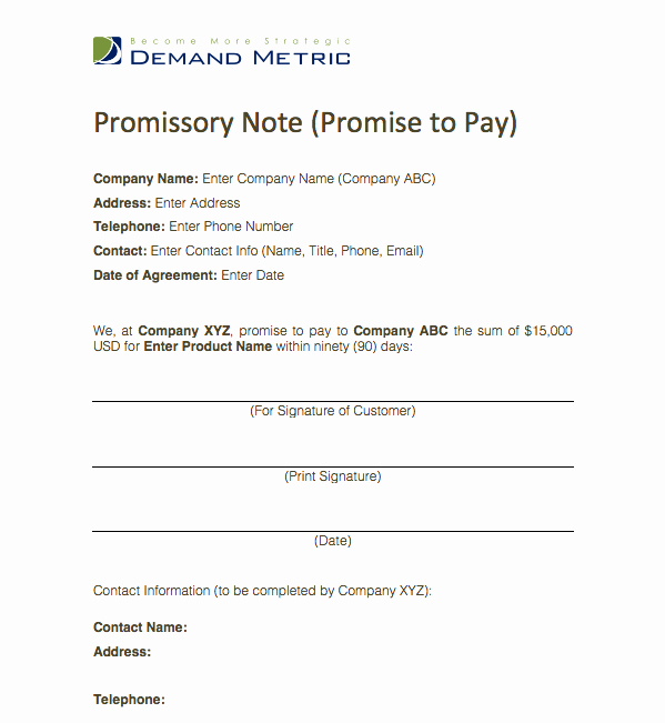 Simple Payment Agreement Template Best Of Pin by Demand Metric On Demand tools